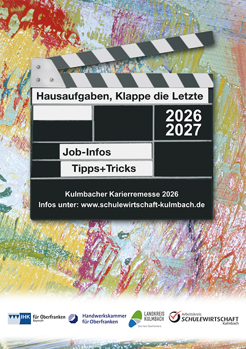 Titelseite des Hausaufgabenhefts: Klappe die Letzte
